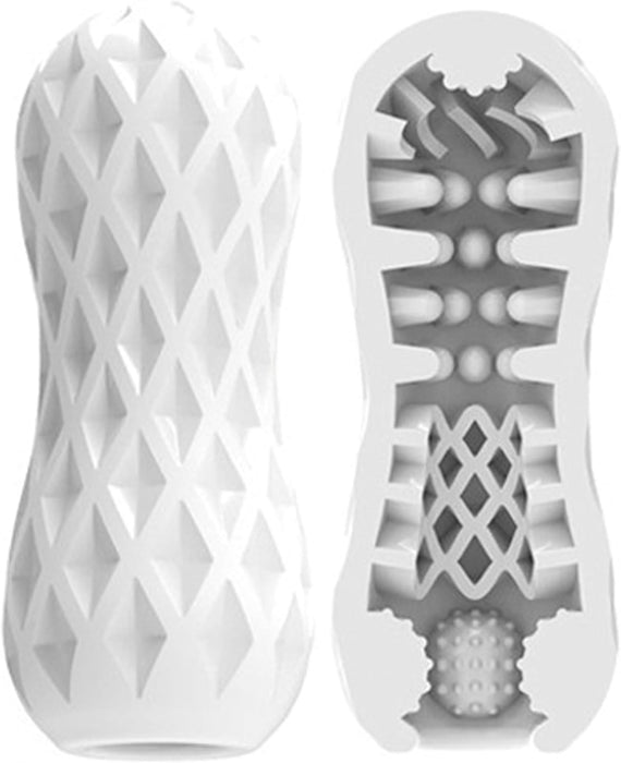 Masturbators vīriešiem ar 3D modeli un elastīgu materiālu