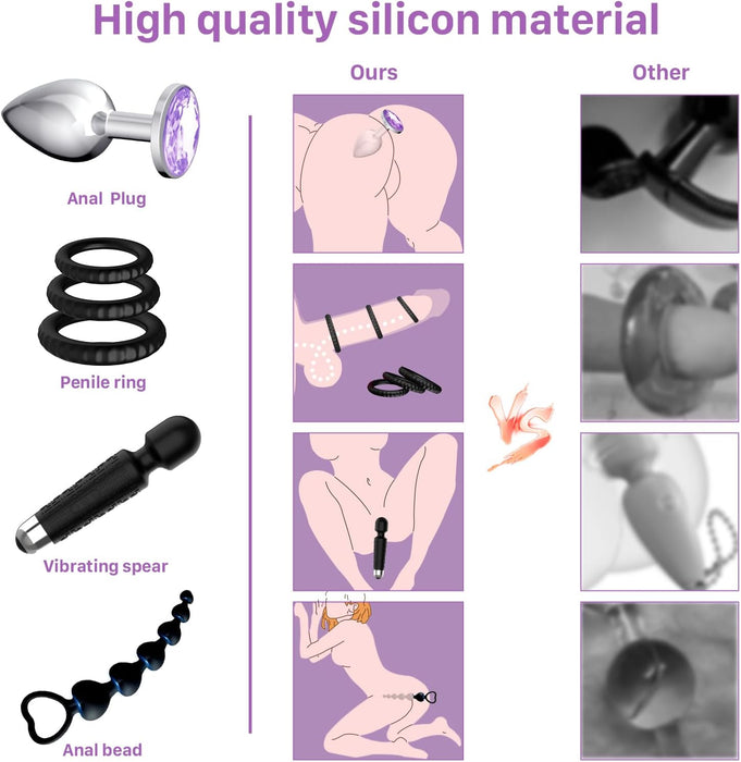 16 daļu erotisks komplekts pāriem – aizraujošas intīmas pārmaiņas