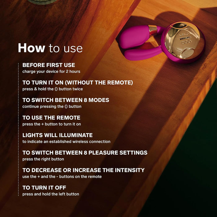 TIANI 3: U-образный массажер для пар с дистанционным управлением и сильной присоской