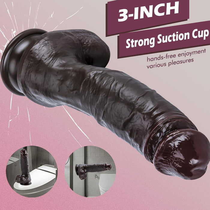 7.86 collu liels un biezs reālistisks dildo ar spēcīgu piesūkni