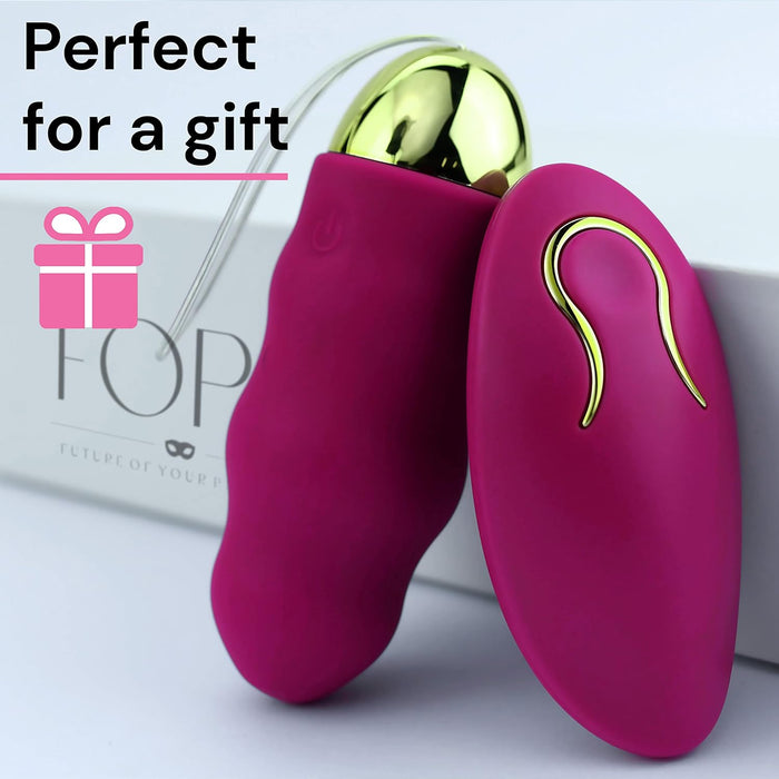 Mini vibrējošā ola ar tālvadības pulti sievietēm, 12 vibrācijas režīmi