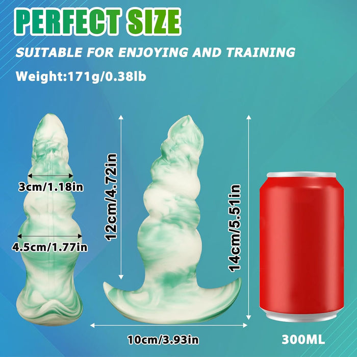 14 см маленькая анальная пробка с сильной присоской для начинающих и опытных