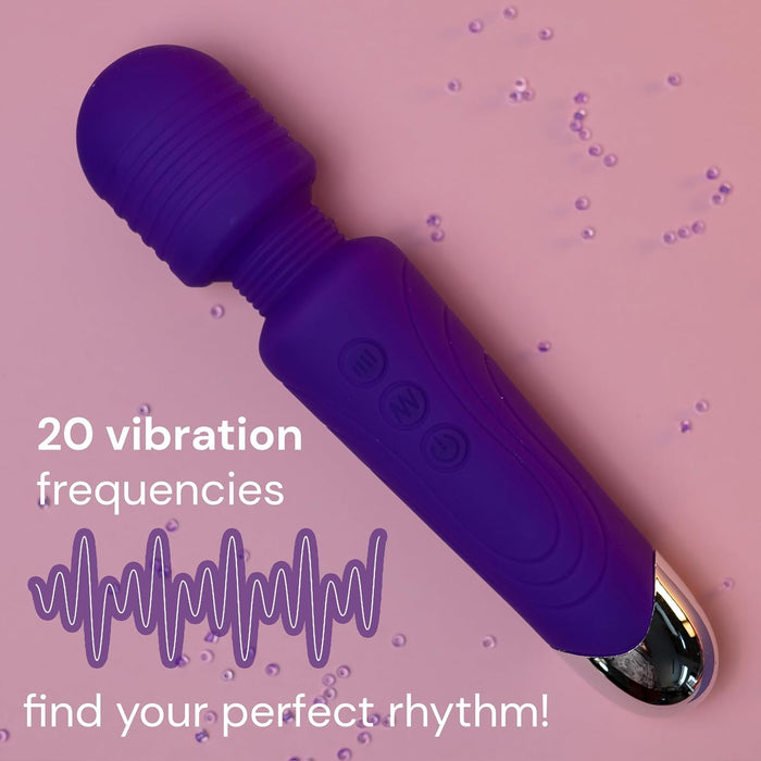 Вибратор-массажер для женщин с сильной присоской и 20 режимами вибрации