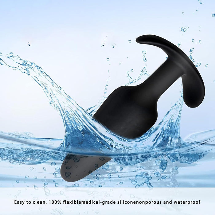 Набор из 3 анальных пробок для женщин и мужчин с сильной присоской из гипоаллергенного силикона