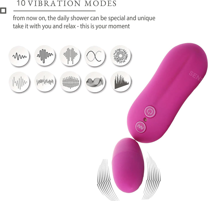 Mini vibrators ar 10 režīmiem – diskrēts, spēcīgs un kluss vibrējošs olu veida rotaļlieta