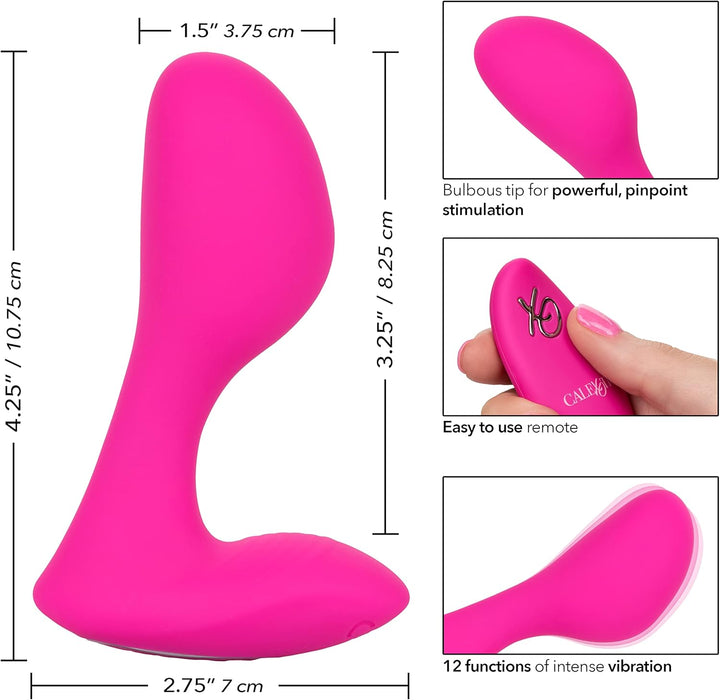 Ergonomisks G punktu vibrators ar 12 intensīvām vibrācijas funkcijām