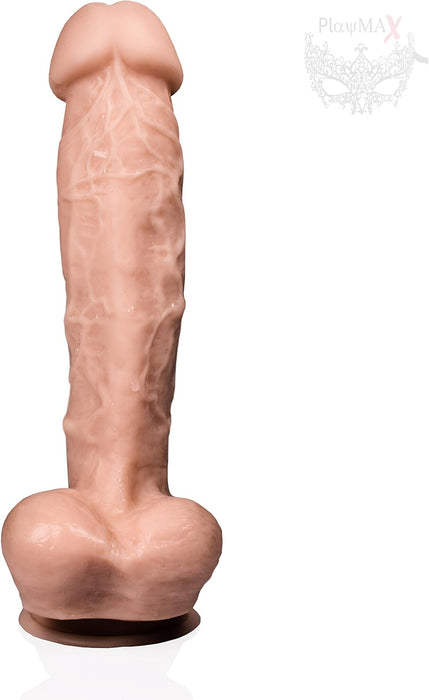 CyberSkin Deluxe Realistisks G punktu Dildo ar Biezu Līkumu un Piesūkni