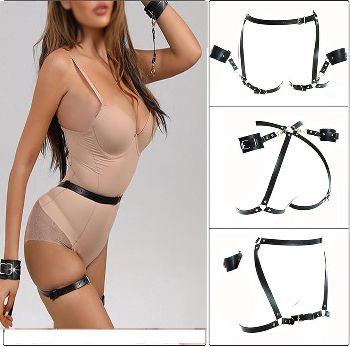 Наручники для кровати с регулируемыми BDSM ремнями и мягкой губкой, с сильной присоской