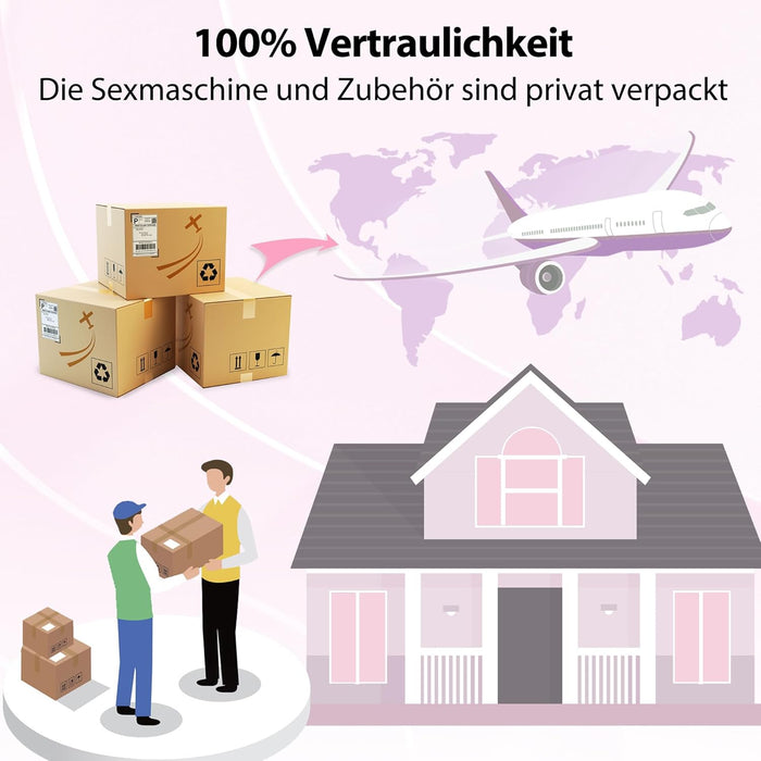 Automātiska seksa mašīna ar 7 uzgaļiem un aplikācijas vadību