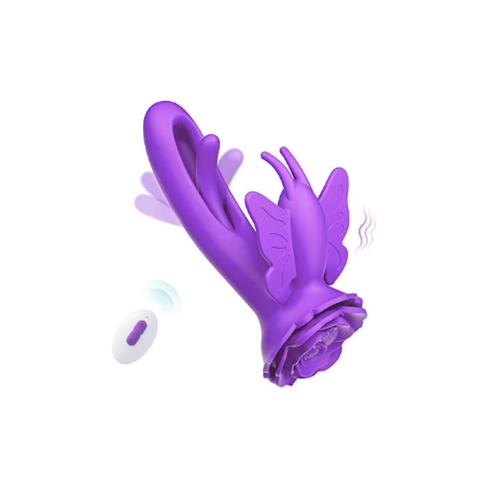 2 в 1 вибратор для женщин с сильной присоской и дистанционным управлением