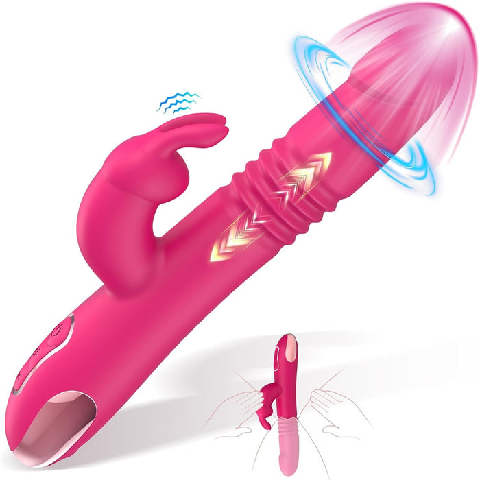 Divu funkciju vibrators sievietēm ar klitora un G-spot stimulu