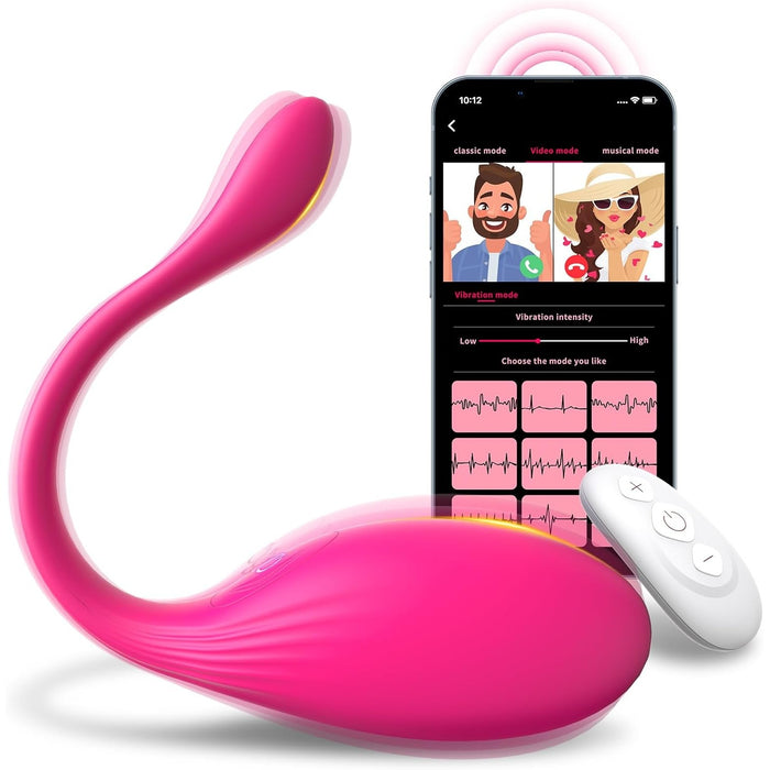 Sieviešu vibrators ar 10 vibrāciju režīmiem un lietotnes vadību