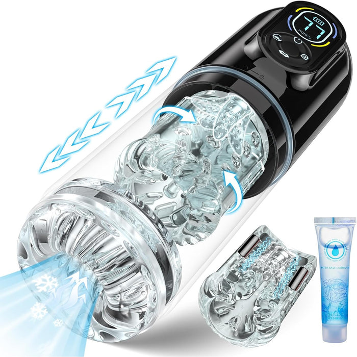 Elektriskais vīriešu masturbators ar spēcīgu piesūcekni un 7 režīmiem