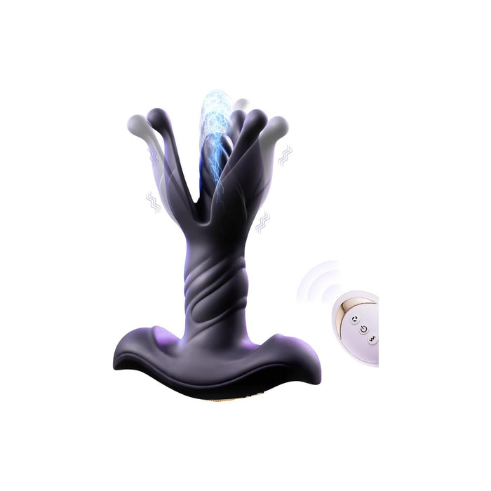 Анальный вибратор с 9 режимами вибрации и расширением для стимуляции простаты с сильной присоской