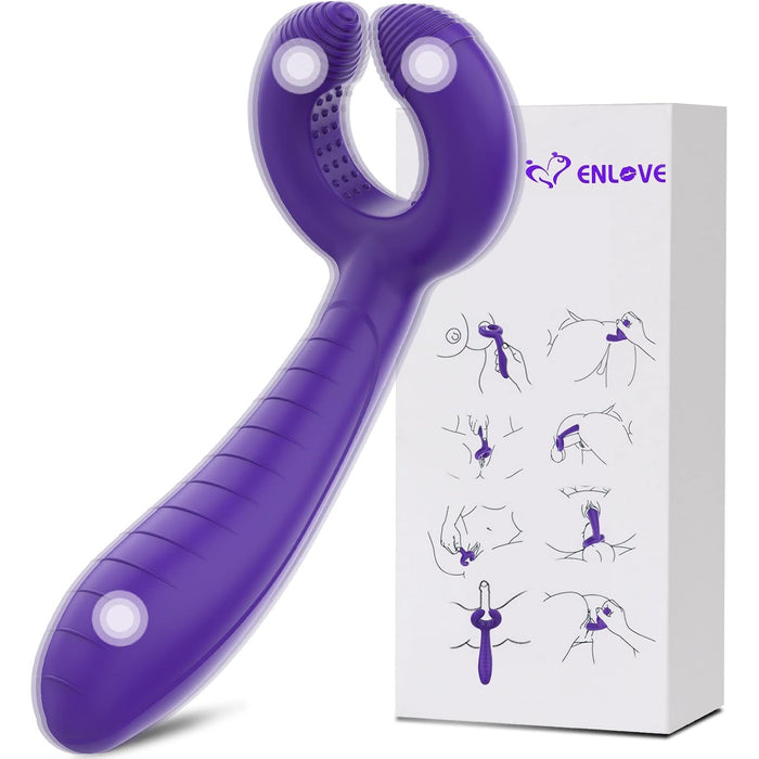 Silikona trīskāršs vibrators pāriem ar 7 režīmiem – Klitoram un G punktam