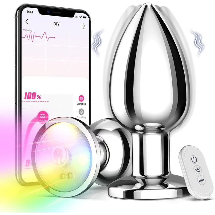 Anālais vibrators vīriešiem ar 9 vibrācijas režīmiem un tālvadību
