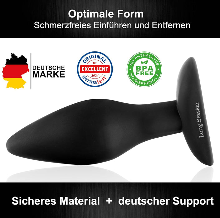 Набор анальных пробок из гипоаллергенного силикона для женщин и мужчин