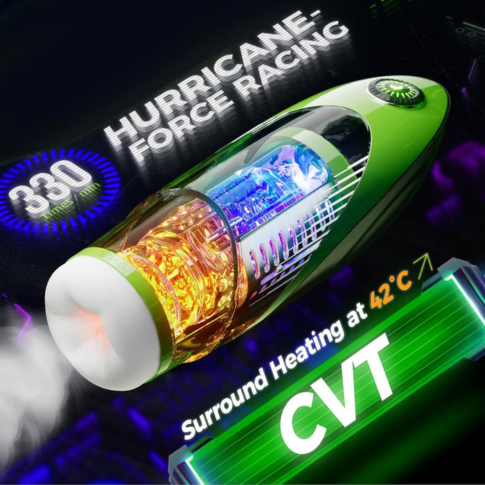 APP Электрический мастурбатор для мужчин с 10 режимами и нагревом 42° с сильной присоской