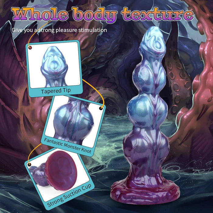 Monster силиконовый дилдо для простаты и G-точки с сильной присоской