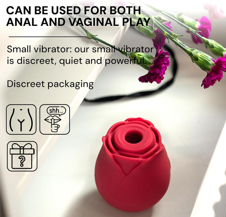 Klitoru stimulējošs sūcējs ar 10 režīmiem un USB uzlādi, 6.6 cm garš