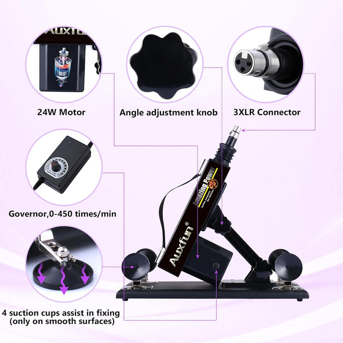 APP vadāma klusa vīriešu sekspozaudze ar 9 piederumiem