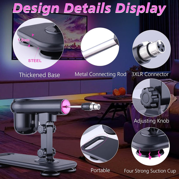 Automātiska sekss mašīna ar reālistiskiem dildo un bezvadu pulti