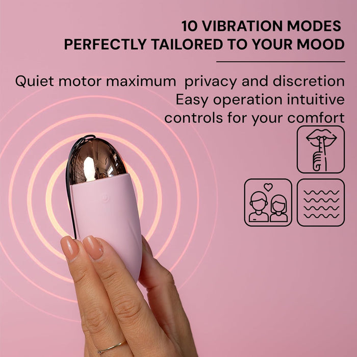 Mini Vibrators Sievietēm ar 10 Vibrācijas Režīmiem, 9,2 x 3,6 cm, Kluss un Kompakts
