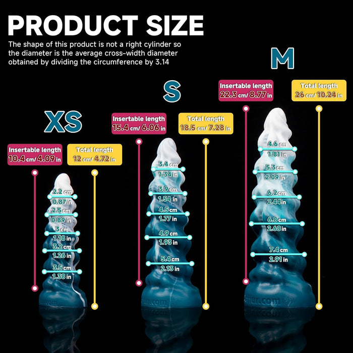 Практичный синий и белый Dildo Lollipop с сильной присоской из силикона