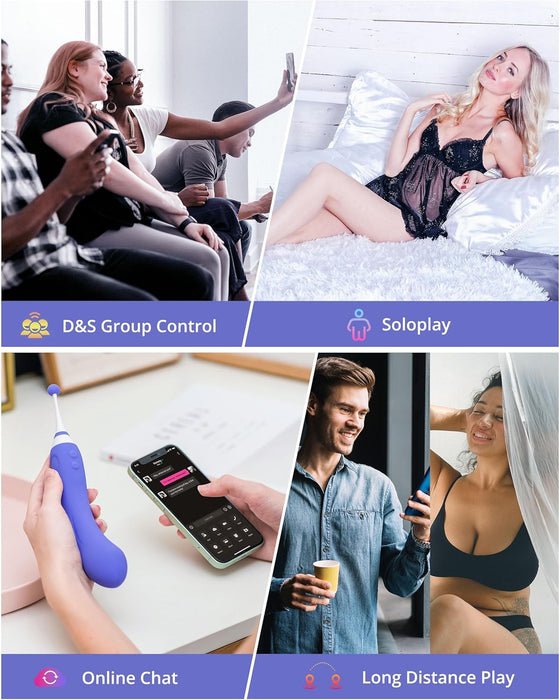 Hyphy двойной вибратор с высокочастотной вибрацией и управлением через приложение