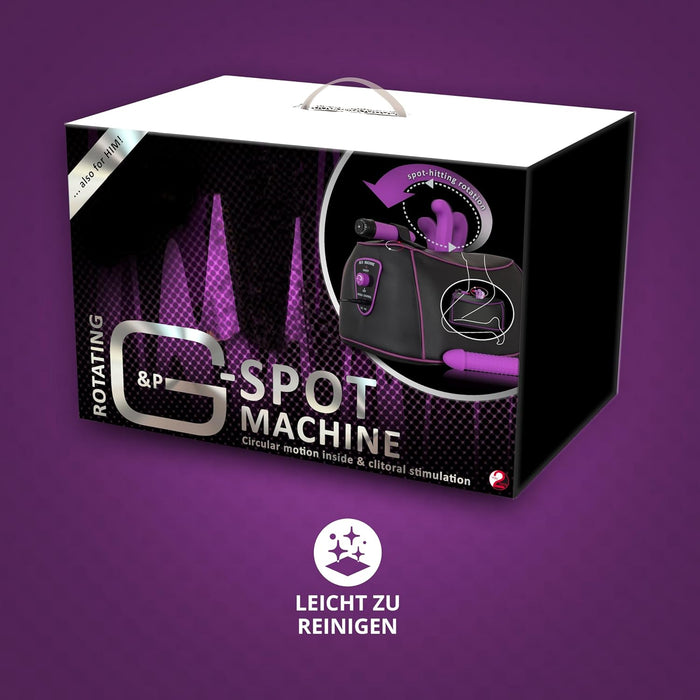 Вибратор Love Maschine для G- и P-точек с сильной присоской и силиконовыми насадками