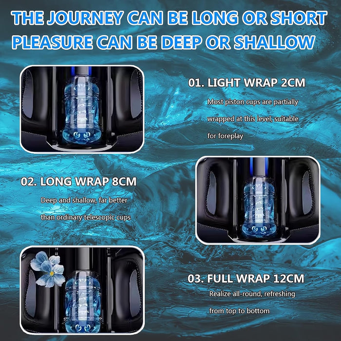 Электрический мужской мастурбатор с сильной присоской и аудио