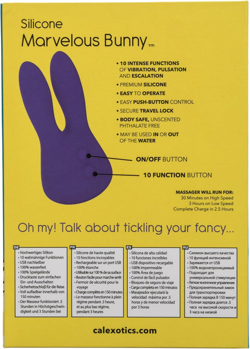 Фиолетовый вибратор с сильной присоской и 10 режимами