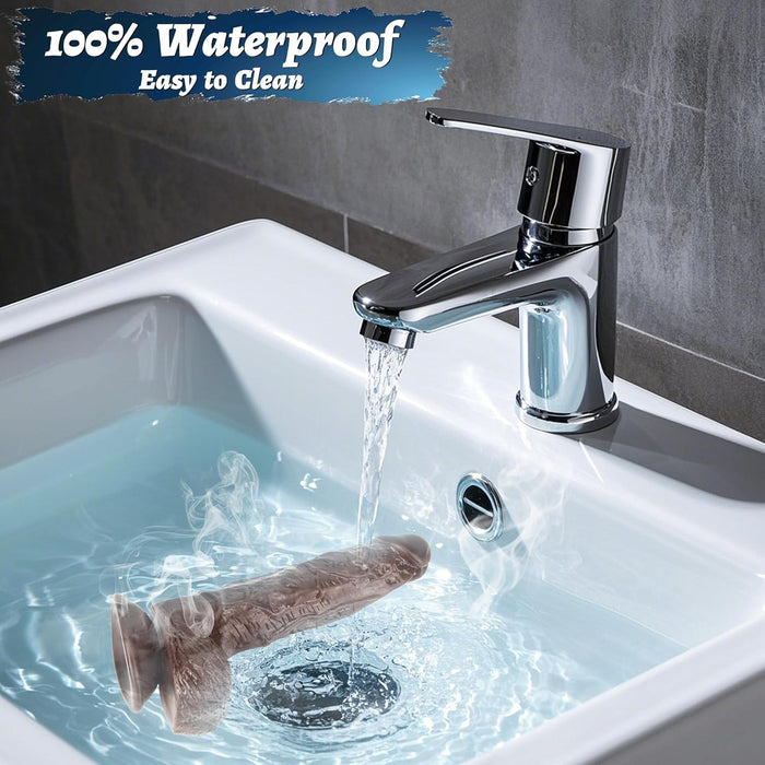 Реалистичный дилдо 20,5 см с сильной присоской для комфортной стимуляции G-точки