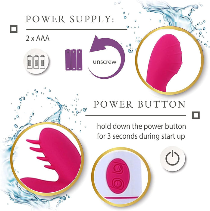 Кроличий вибратор 21 см из силикона с 30 режимами вибрации и с сильной присоской