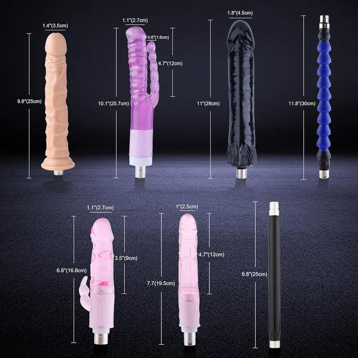 Automātiska sekss mašīna ar reālistiskiem dildo un bezvadu pulti