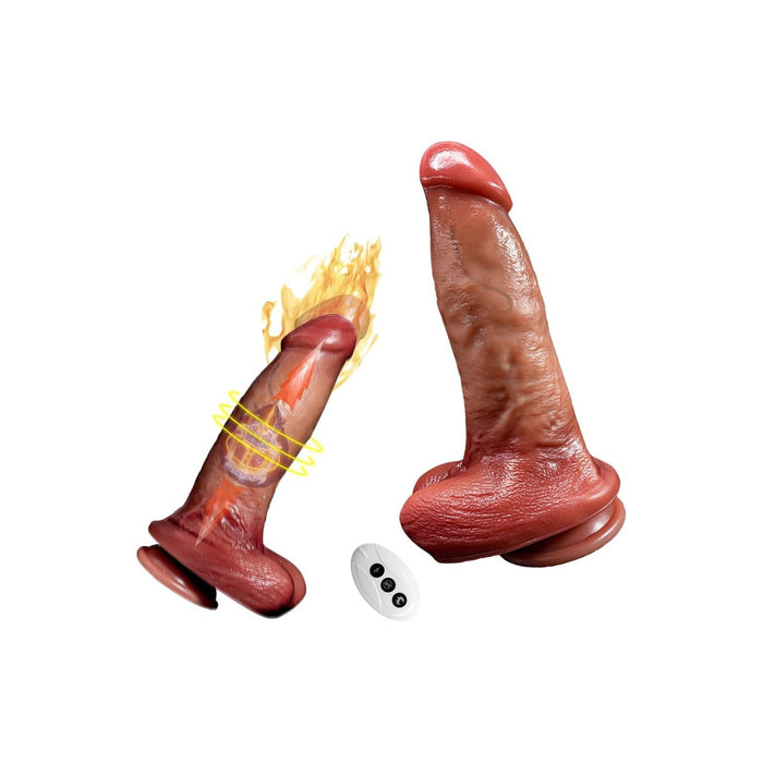 Reālistisks 23 cm Anālais Dildo ar Vibrāciju un 10 Režīmiem