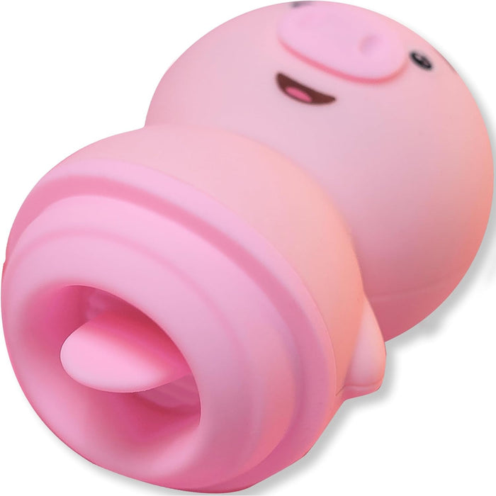 Вибратор с язычком для женщин с 6 режимами и с сильной присоской