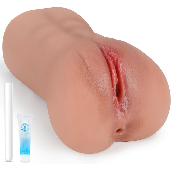 Reālistisks masturbators vīriešiem ar dubulto stimulāciju un 3D struktūru