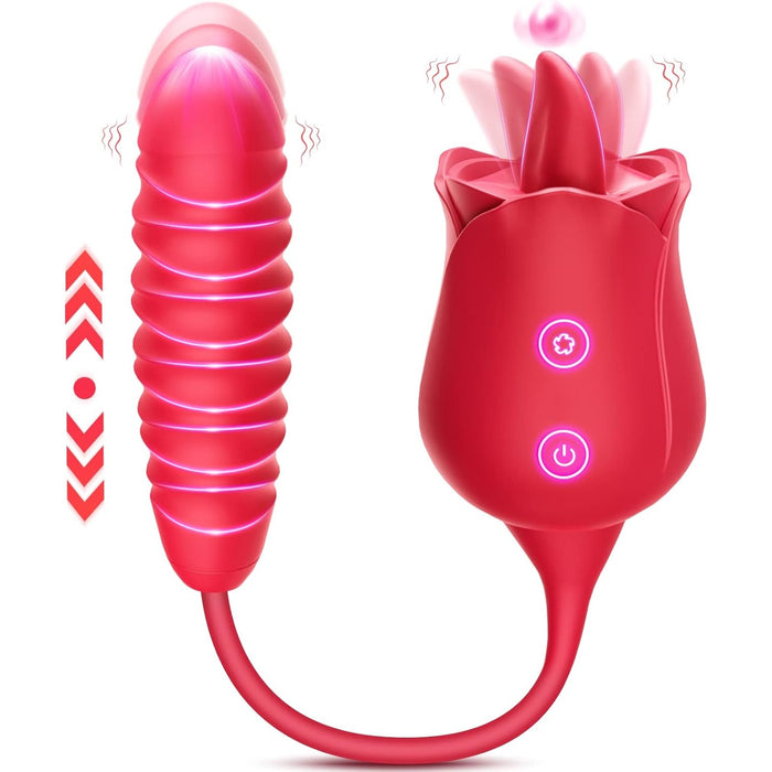 3in1 Vibrators Sievietēm ar 10 Vibrācijas un Pulsa Funkcijām