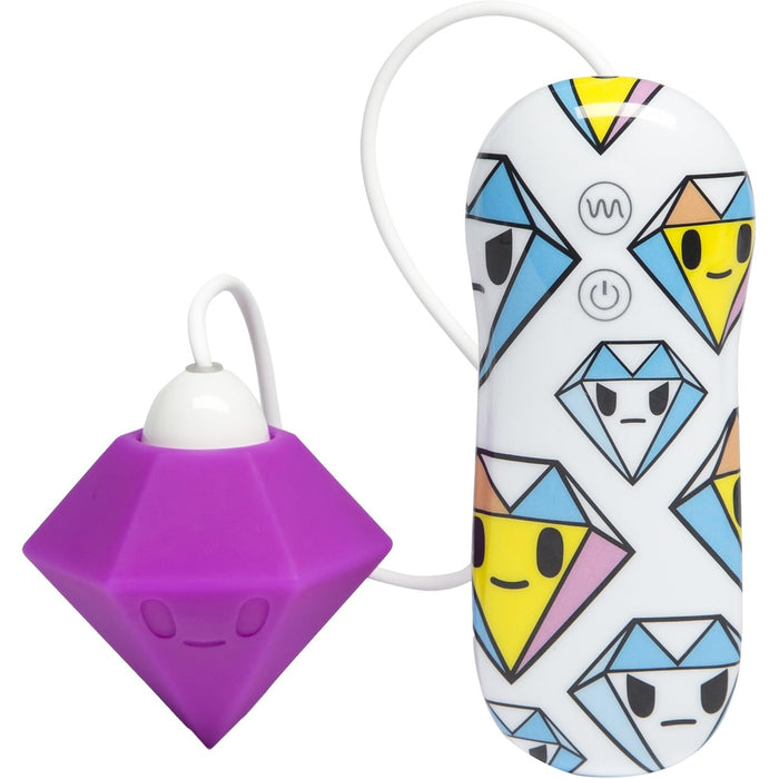 Tokidoki Violets Silikona Diamond Vibrators ar Tālvadību