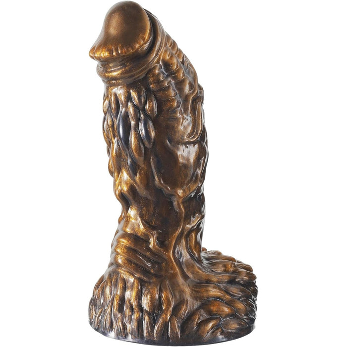 23 см силиконовый толстый фаллоимитатор с сильной присоской и изогнутым стволом