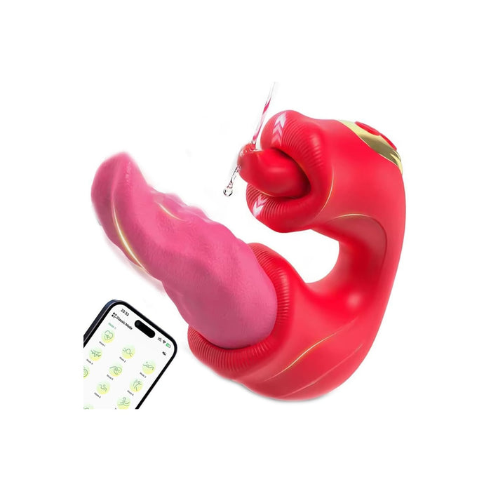 3 in 1 Mēles Vibrators ar 9 režīmiem un APP vadību sievietēm