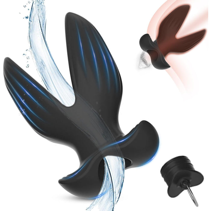 Пустотелый анальный плаг с сильной присоской для женщин и мужчин (S)