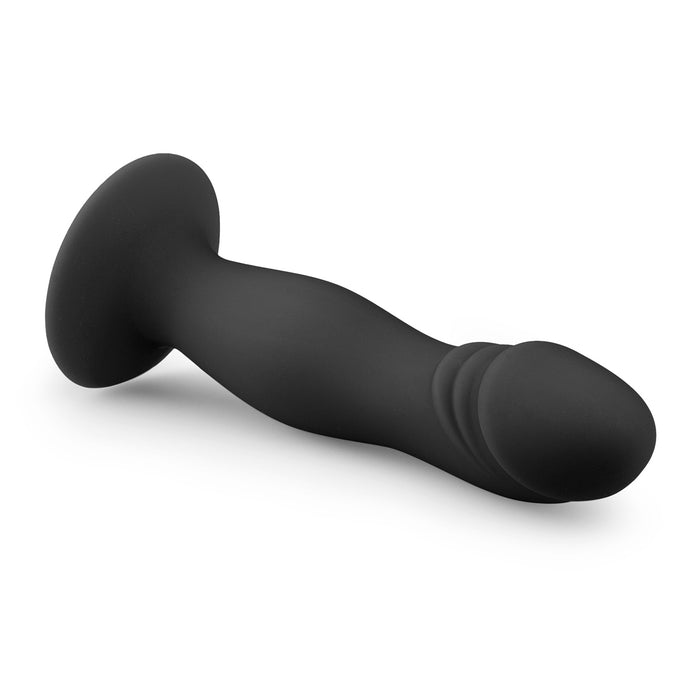 Easytoys Black Silicone Suction Cup melns silikona dildo ar piesūcekni