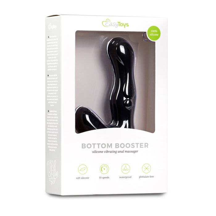 Easytoys Black Silicone vibrējošais prostatas masētājs