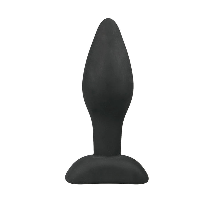 Easytoys  Black Silicone anālais spraudnis, pieejams dažādos izmēros.