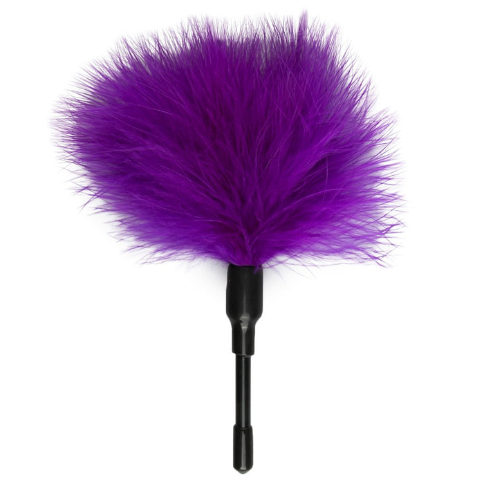 Feather Tickler īsa violeta spalva kutināšanai