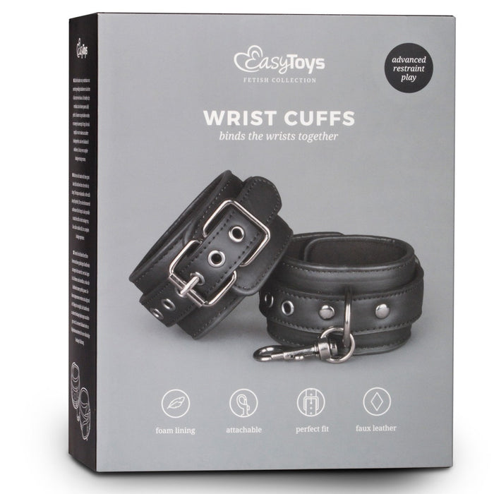 EasyToys Wrist Cuffs ādas roku dzelži