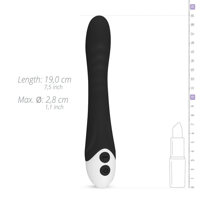 Easytoys Lunar Vibe melns G punkta vibrators