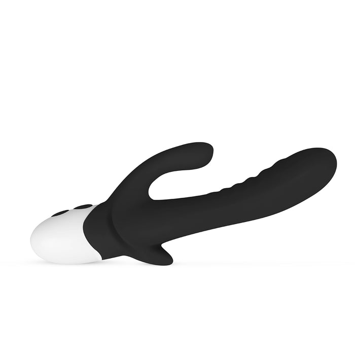 Easytoys Stellar Vibe melns vibrators - zaķītis